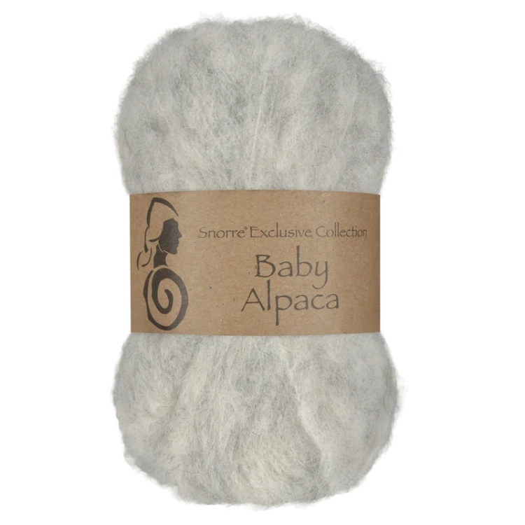 Viking Garn Snorre Exclusive Baby Alpaca - Perłowy szary 312