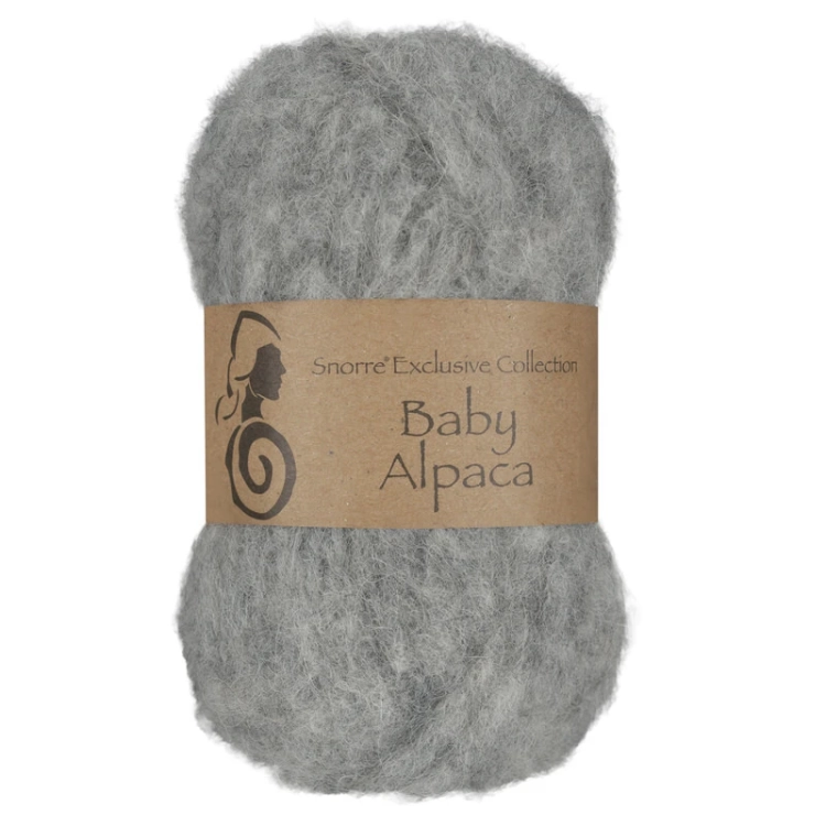 Viking Garn Snorre Exclusive Baby Alpaca - Jasnoszary 313