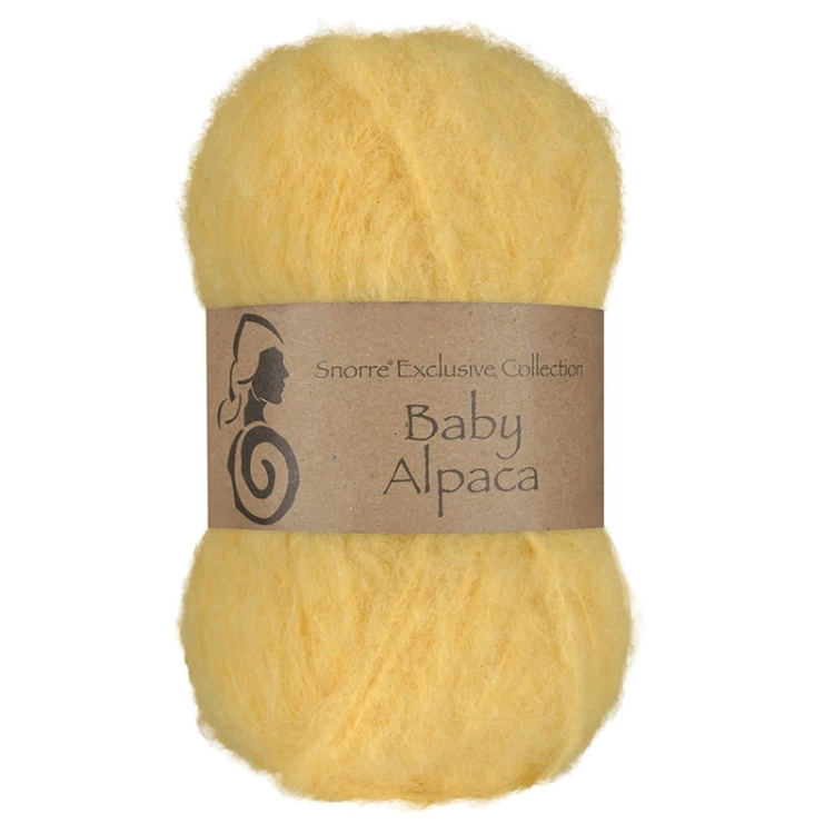 Viking Garn Snorre Exclusive Baby Alpaca - Jasnożółty 340