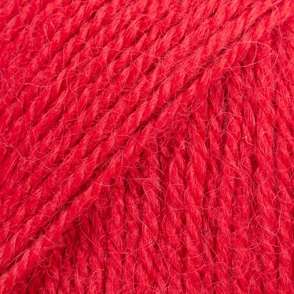 Drops Alpaca - czerwony / uni colour 3620