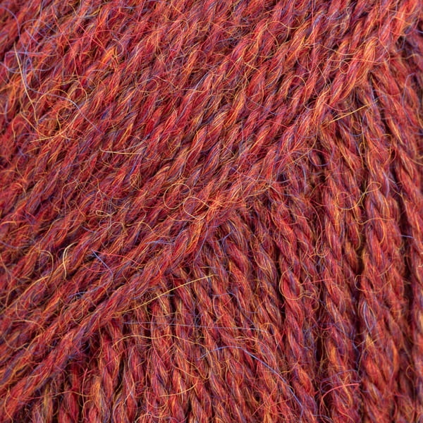 Drops Alpaca - bordowo-brązowy / mix 5565