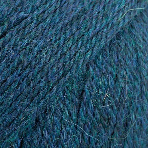 Drops Alpaca - niebieski petrol / mix 7240