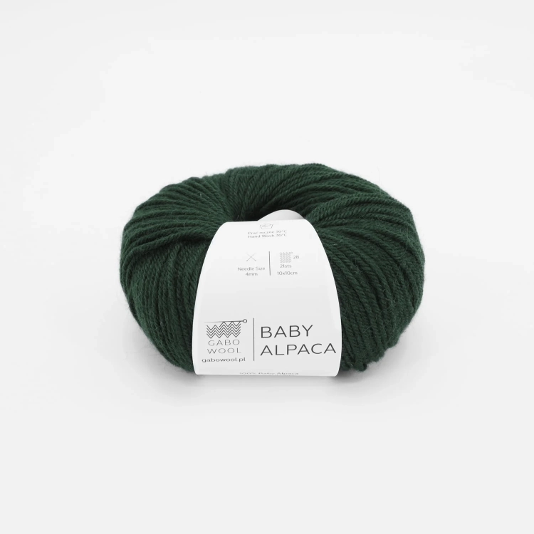 Włóczka Baby Alpaca – Leśna Zieleń (1172) 50 g