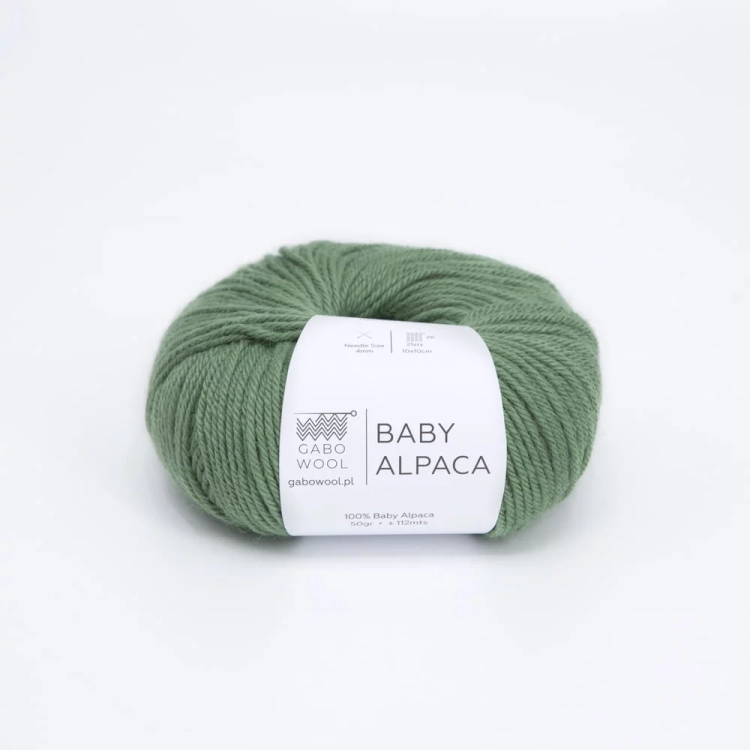 Włóczka Baby Alpaca – Ciemna Pistacja (1786) 50 g