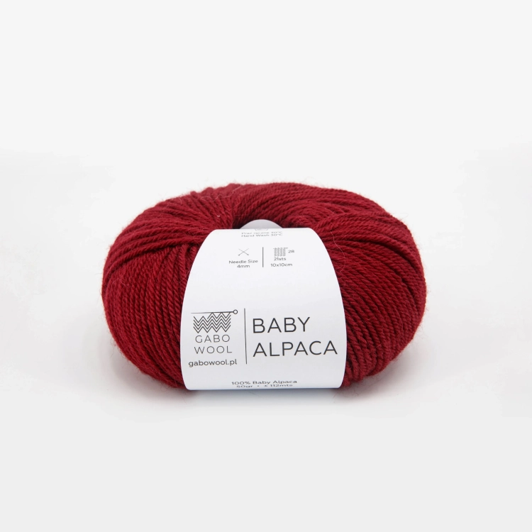 Włóczka Baby Alpaca – Czerwień (RJ2055) 50 g