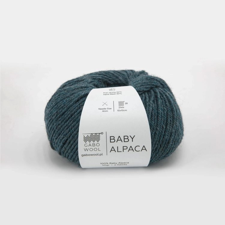 Włóczka Baby Alpaca – Morska Zieleń (M1979) 50 g