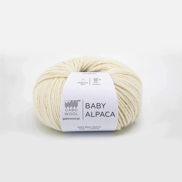 Włóczka Baby Alpaca – Natura (100) – 50 g