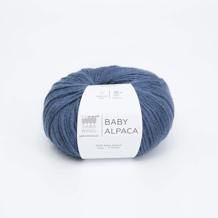 Włóczka Baby Alpaca – Szaro-niebieski (1304) 50 g