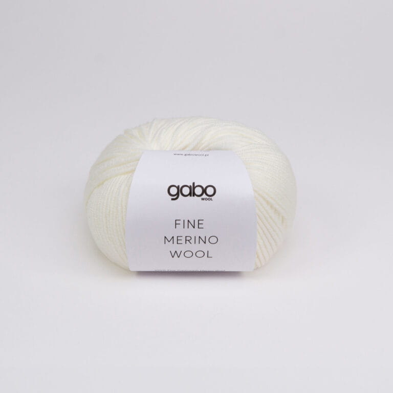 Włóczka Fine Merino Wool – Złamana Biel (3099) 50 g