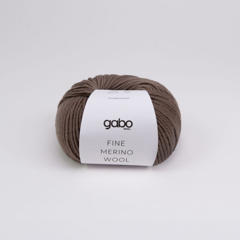 Włóczka Fine Merino Wool – Ziemisty Brąz (3308) 50 g