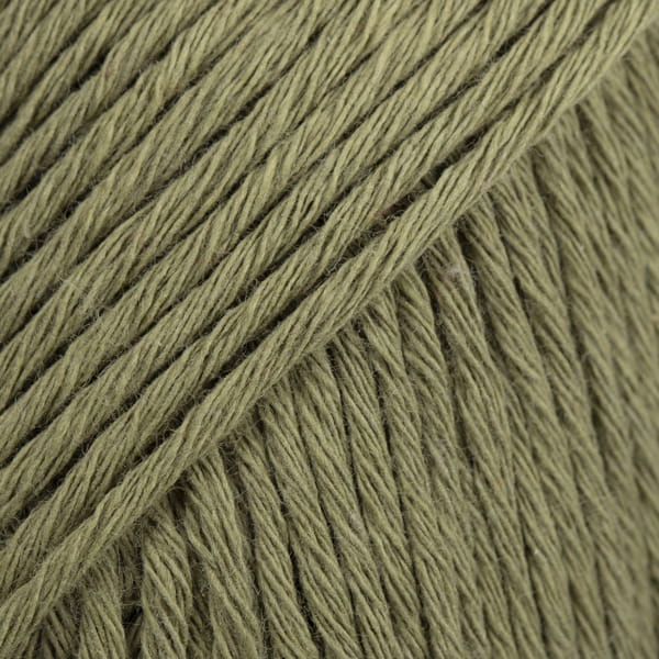 Drops Cotton Light - zielony khaki / uni colour 12